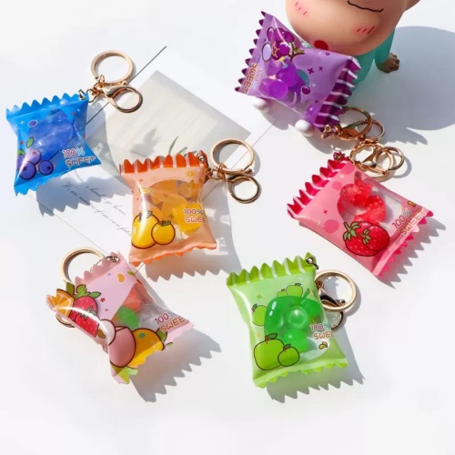 Custom Candy Bag Keychain Personalized Pop Accessory